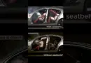 Car Crash Test with and without seat belts