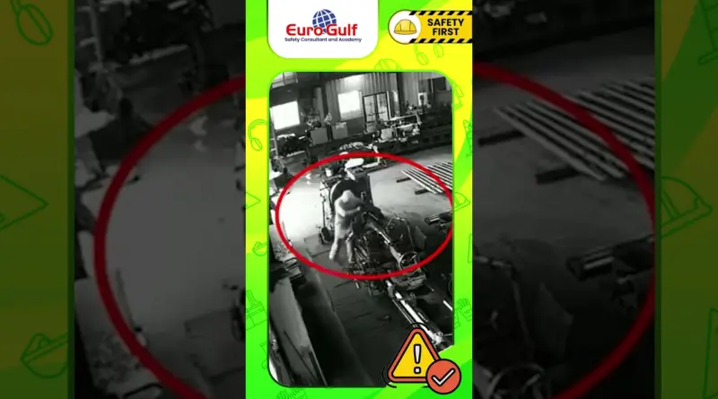 Rotating Machine Work Accident Caught on Camera